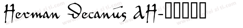 Herman Decanus AH字体转换